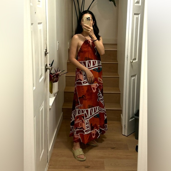 New! Urban Revivo Printed backless beach dress - Picture 2 of 10